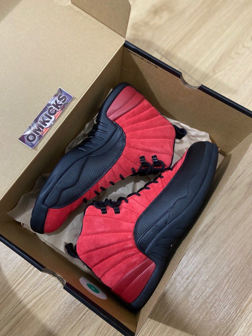 jordan 12 reverse flu game box