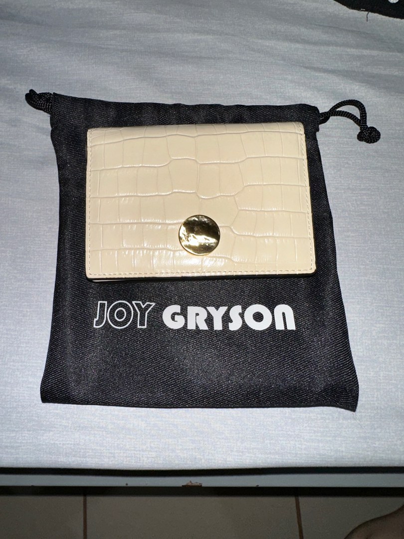 JOY GRYSON Luna Bi-fold wallet- sandstone, Luxury, Bags & Wallets on ...