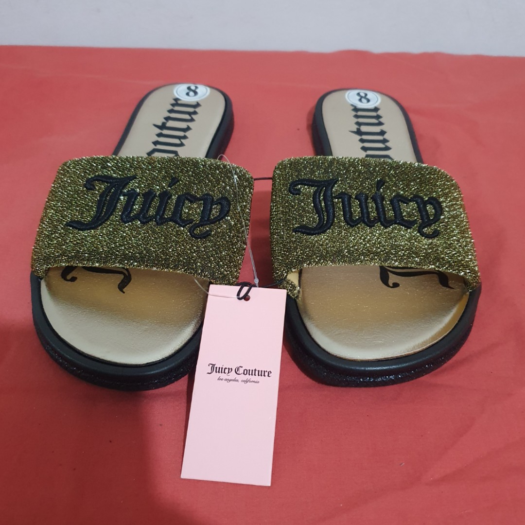 Juicy Couture Slip-on Slides, Women's Fashion, Footwear, Slippers and ...