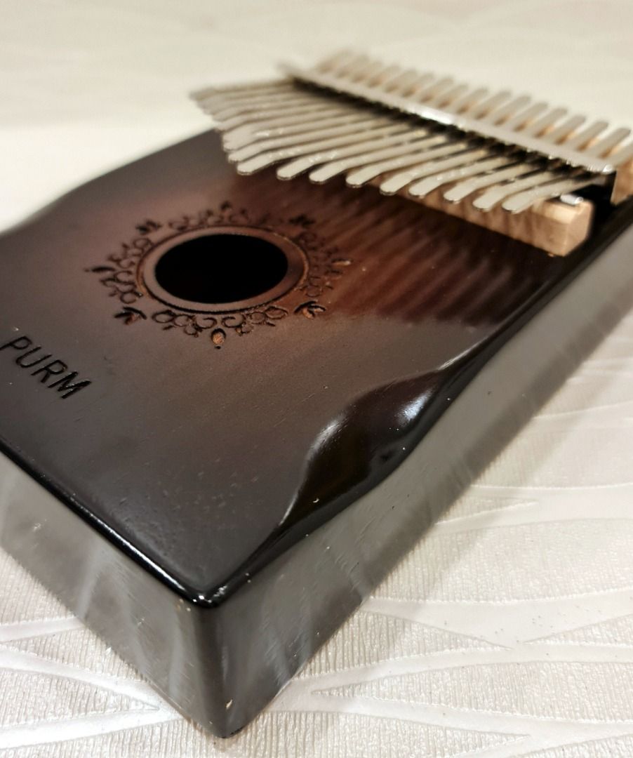 17-keys box Dark Brown Kalimba, Special English Song Book