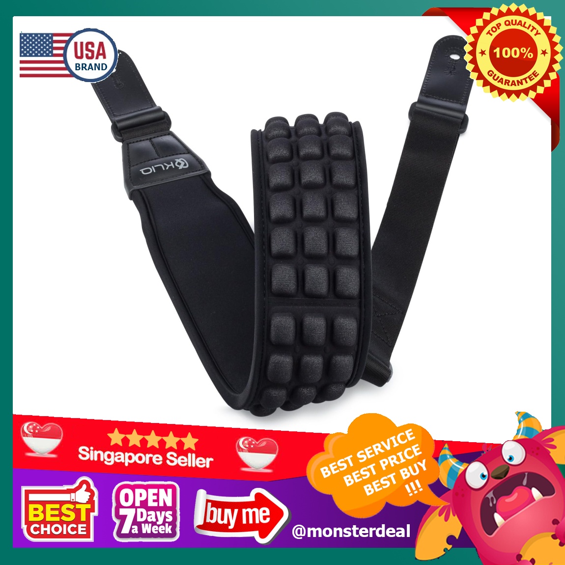 Kliq aircell 2024 guitar strap