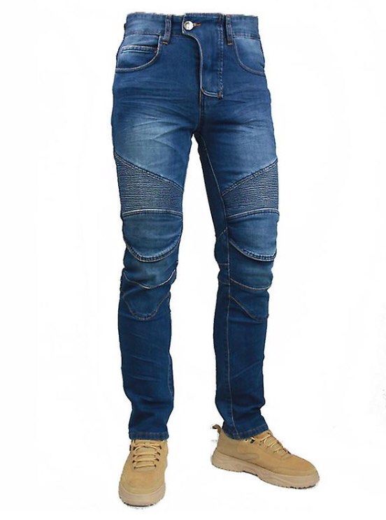 Komine Biker Jeans (Stretch), Men's Fashion, Bottoms, Jeans on Carousell