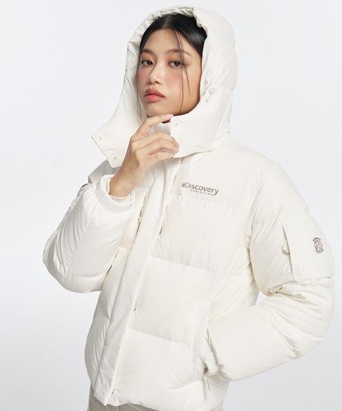 KOREA DISCOVERY EXPEDITION Berg Reversible RDS Goose Down Women s Short Padding water repellent winter puffer jacket women female Goose down jacket CREAM DWDJ7D026 CRS Women s Fashion Coats Jackets an...
