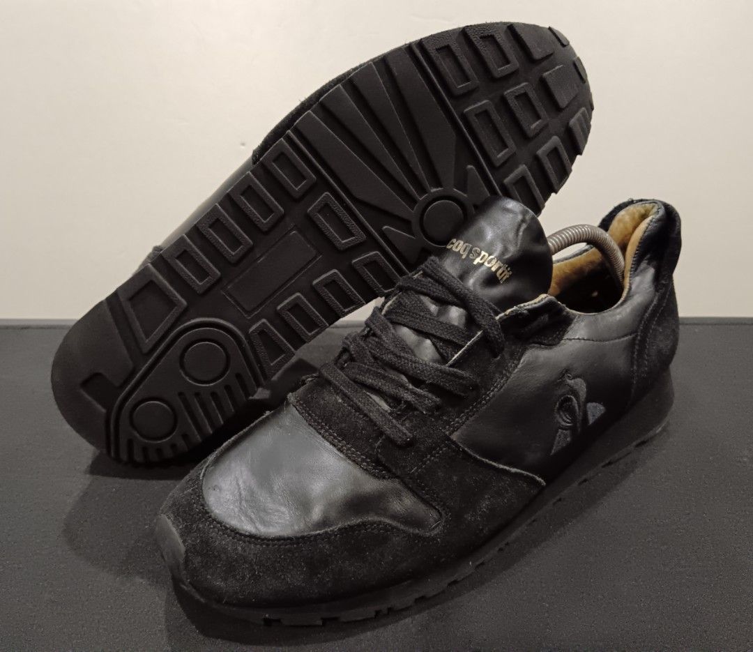 Le Coq Sportif Allure Made in Portugal 10.5uk Full leather Triple black. Men s Fashion Footwear Sneakers on Carousell