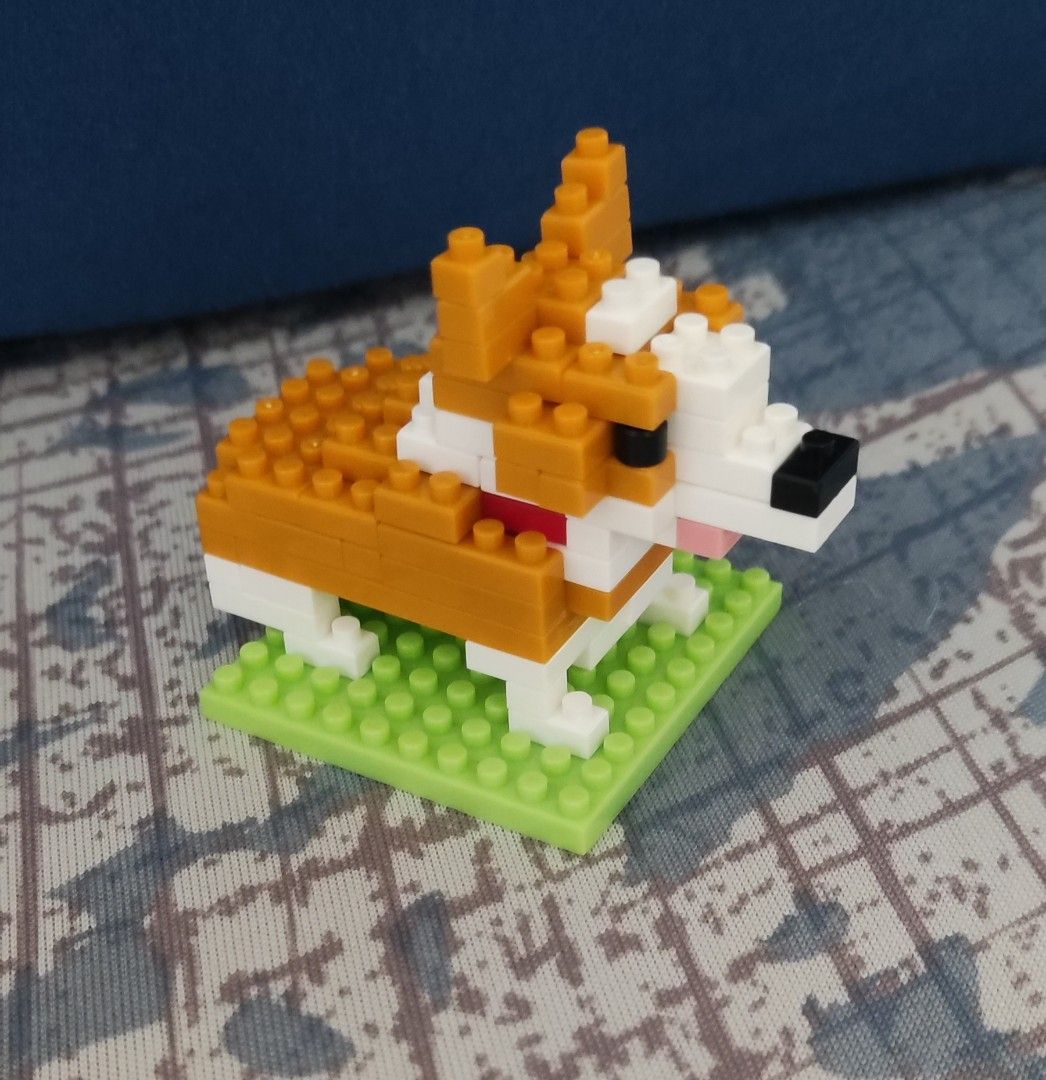 Lego corgi hot sale minifigure