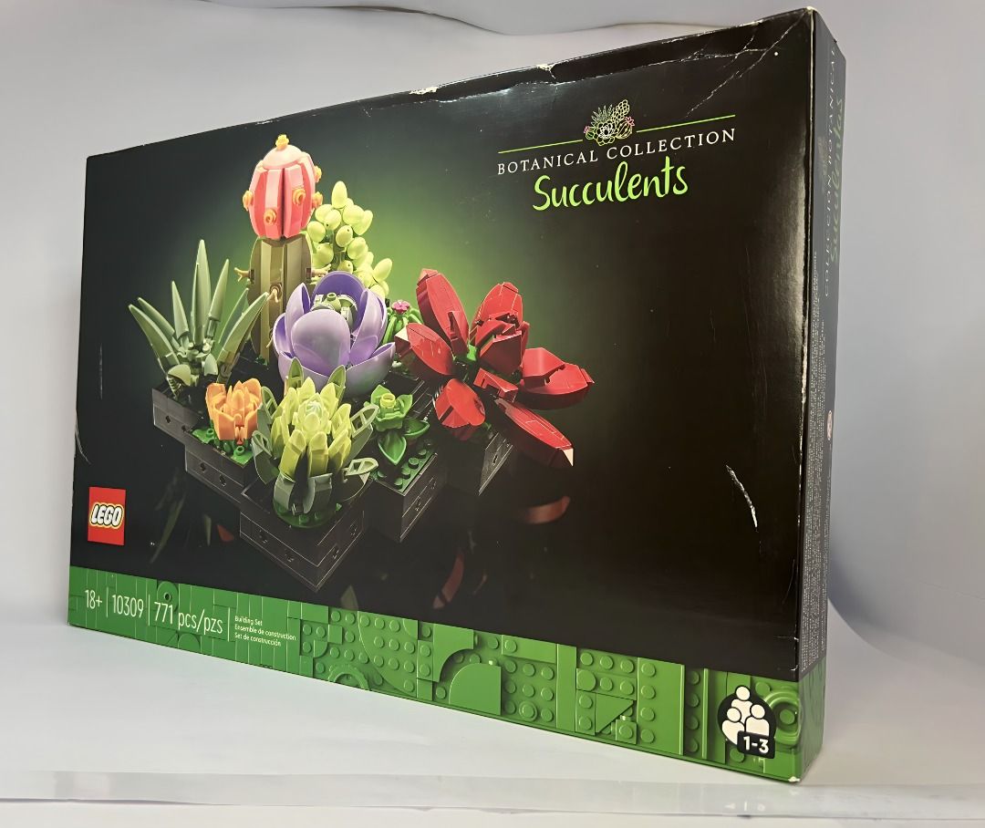 Lego Icons Succulents 10309 Artificial Plants Set for Adults, Home Decor,  Birthday, Creative Housewarming Gifts, Botanical Collection, Flower Bouquet