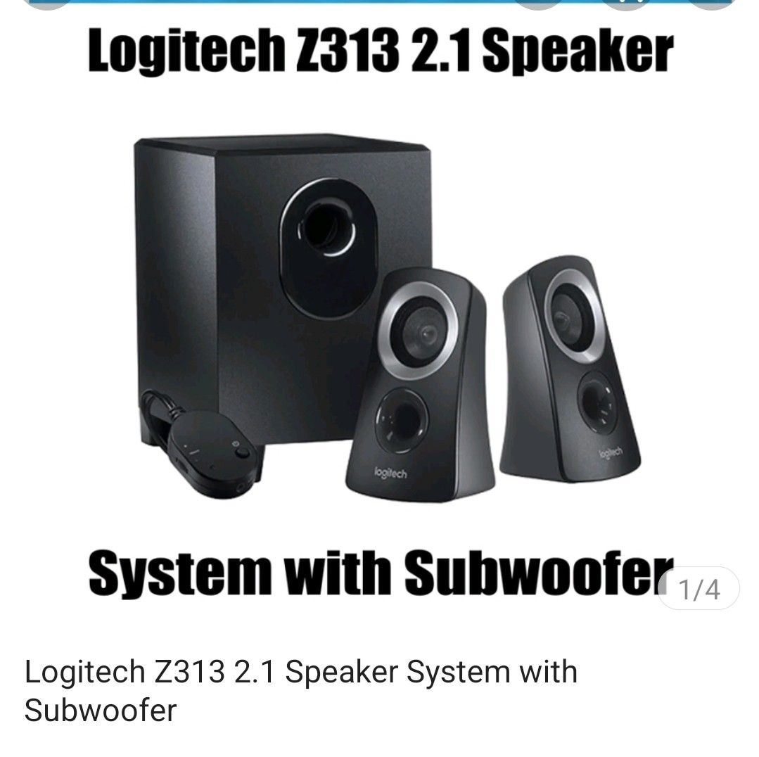 Logitech Z313 Computer Speaker System with Subwoofer