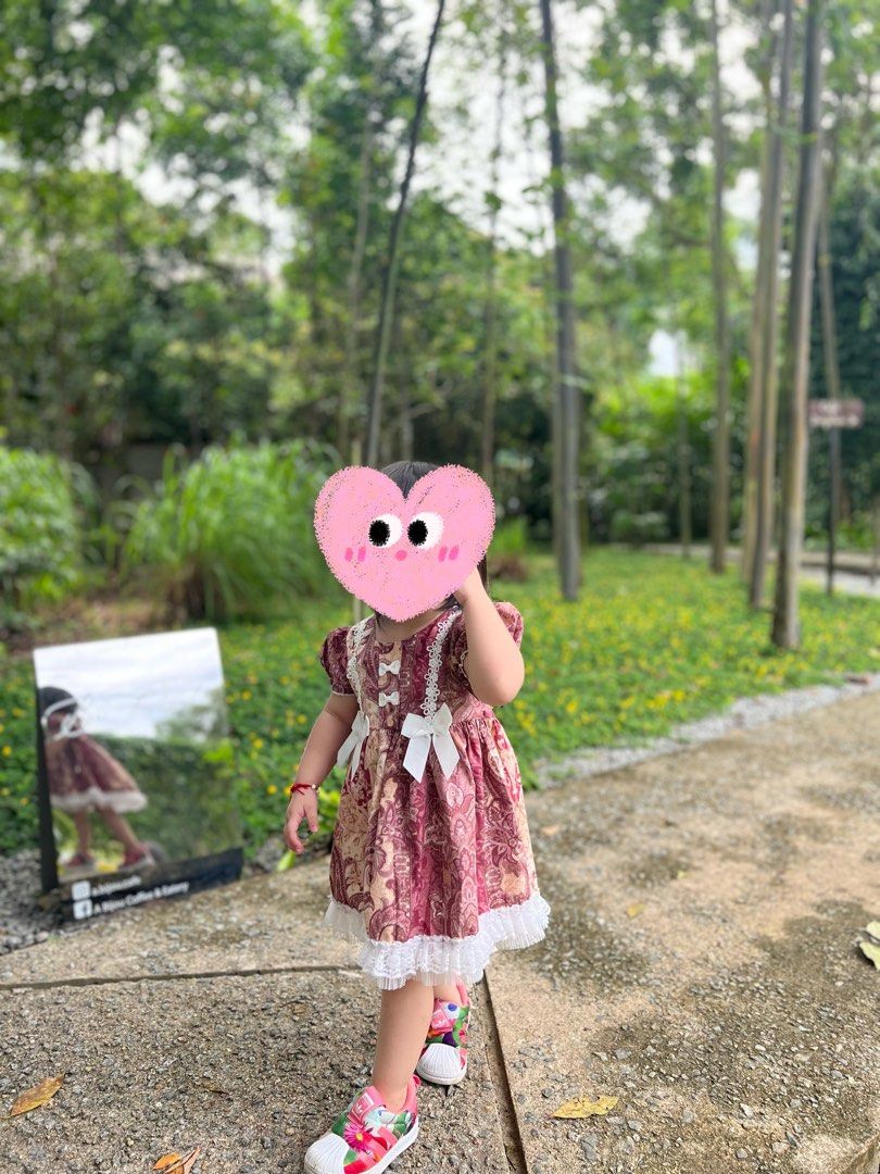 Lolita cute red lace dress Babies Kids Babies Kids Fashion