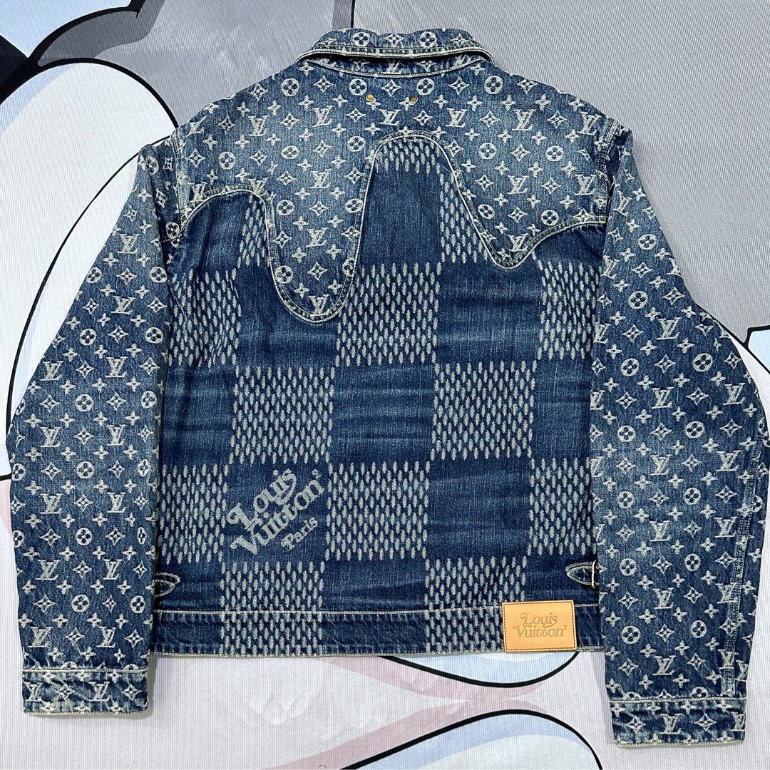 Louis Vuitton X Nigo Denim Jacket Size 56 New, 名牌, 服裝- Carousell