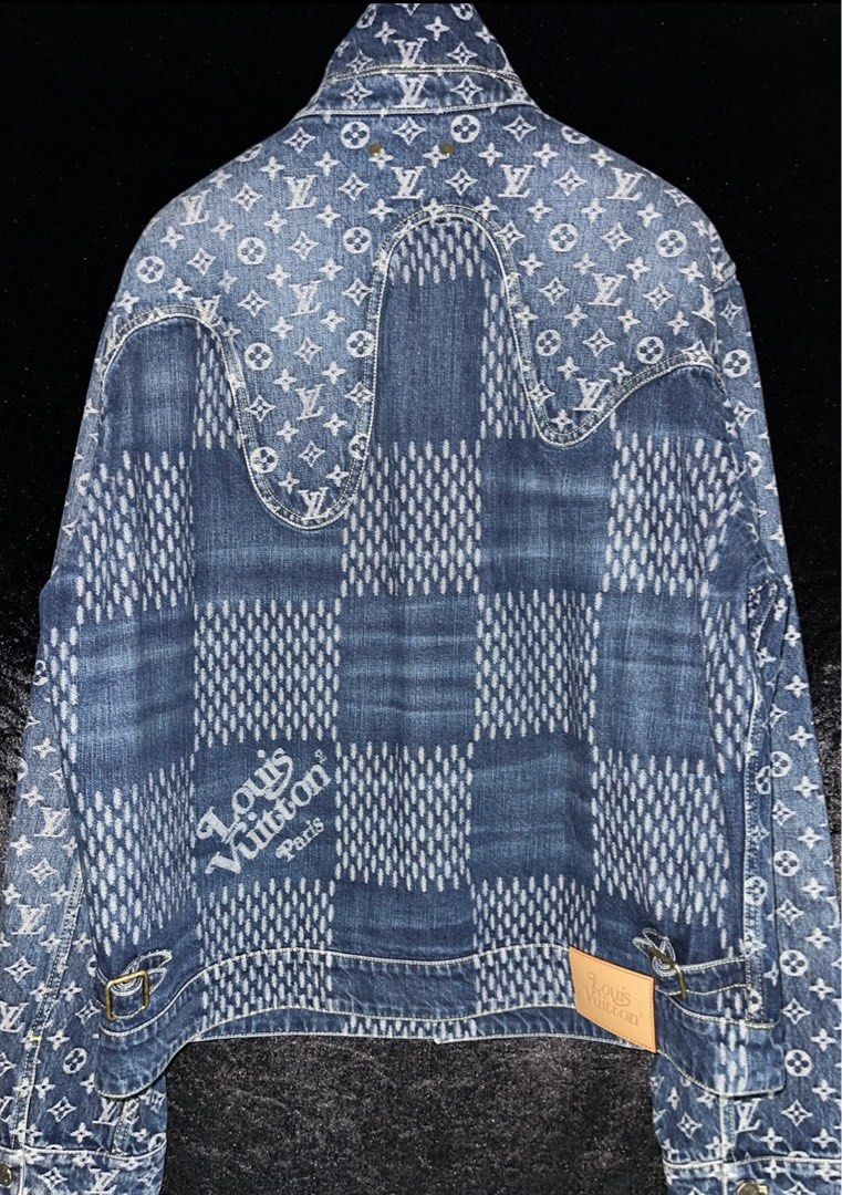 Louis Vuitton X Nigo Denim Jacket Size 56 New, 名牌, 服裝- Carousell