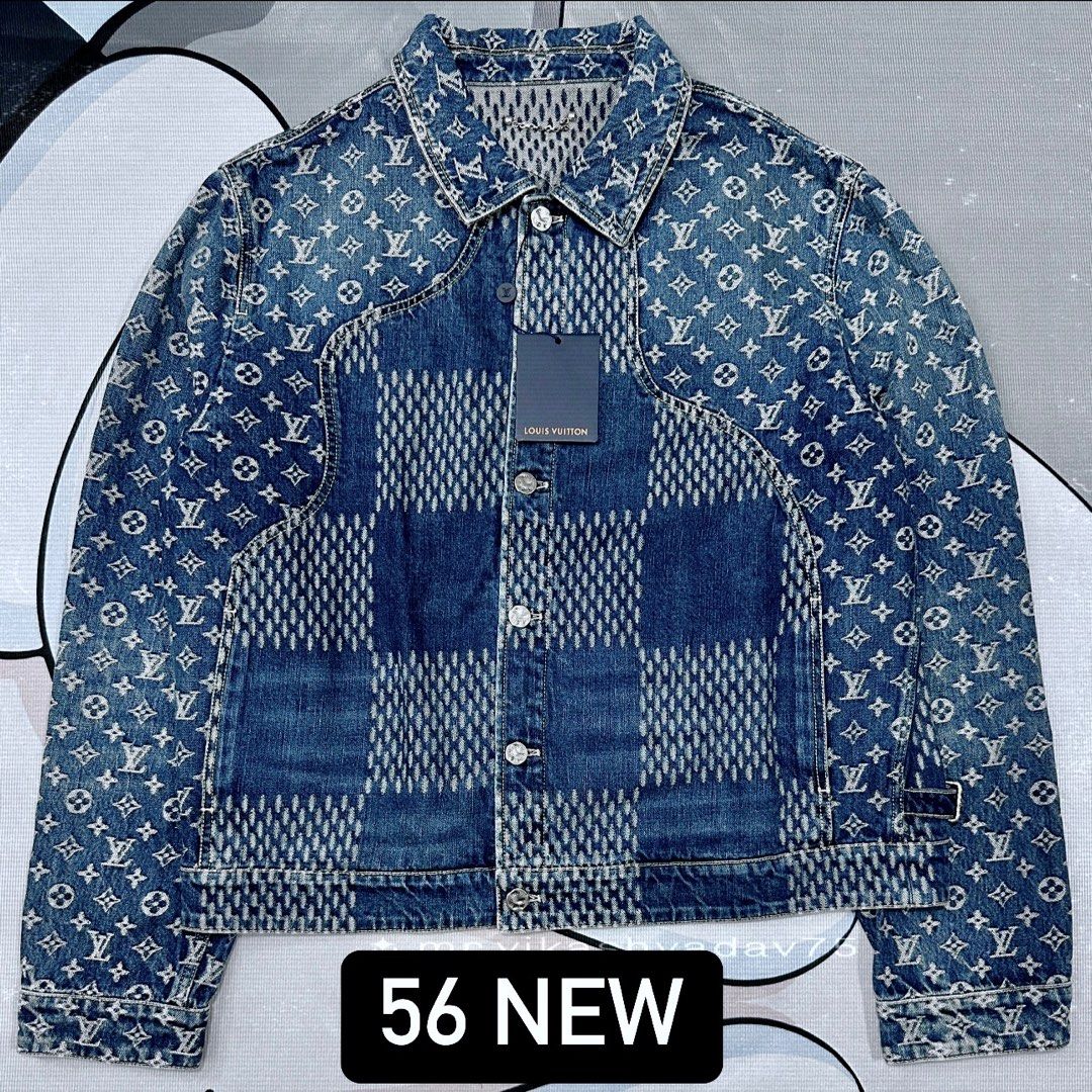 Louis Vuitton X Nigo Denim Jacket Size 56 New, 名牌, 服裝- Carousell