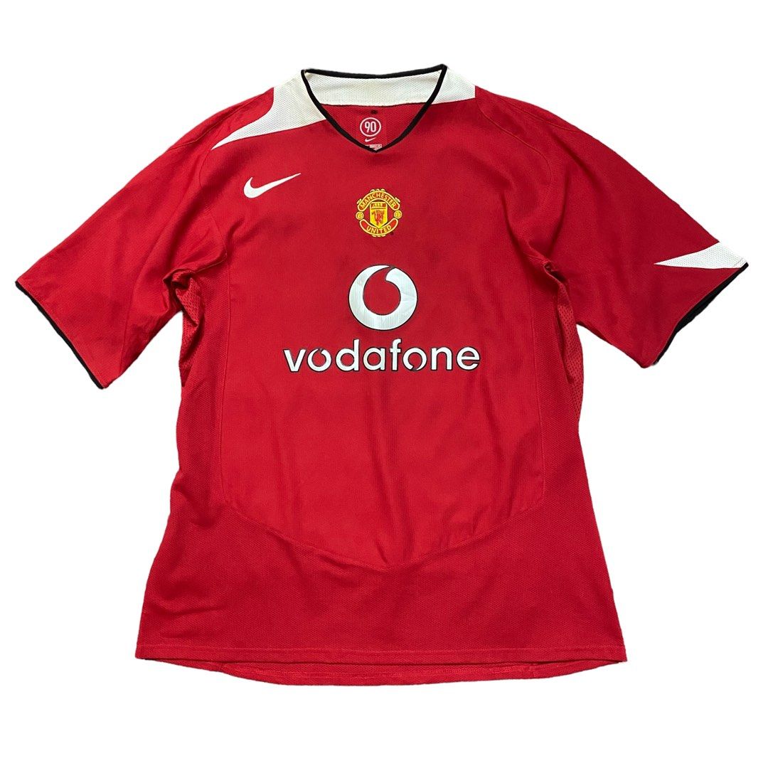 Manchester United 2004 05 Home Kit Jersey Vintage Nike Men s