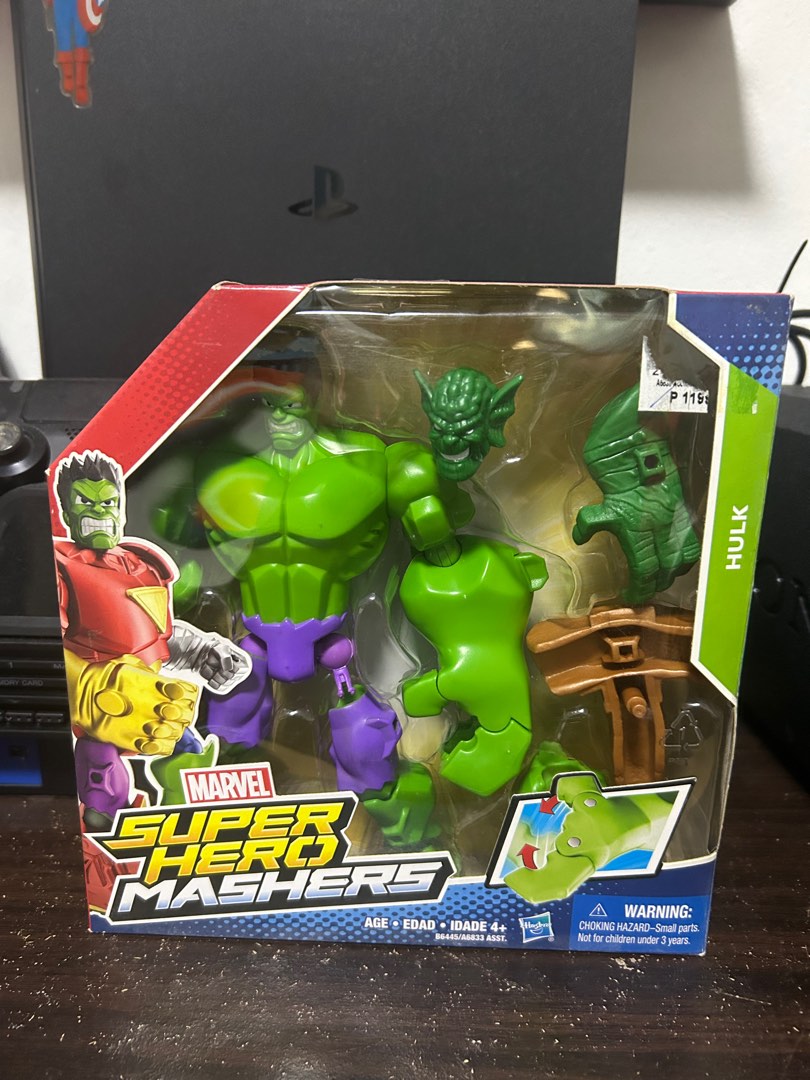 Boneco Marvel Super Hero Mashers Micro - Hulk Vermelho - Série 3 - MP