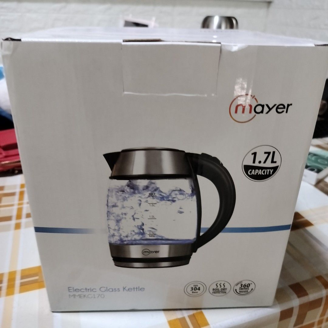 Mayer Glass Kettle, TV & Home Appliances, Kitchen Appliances, Kettles