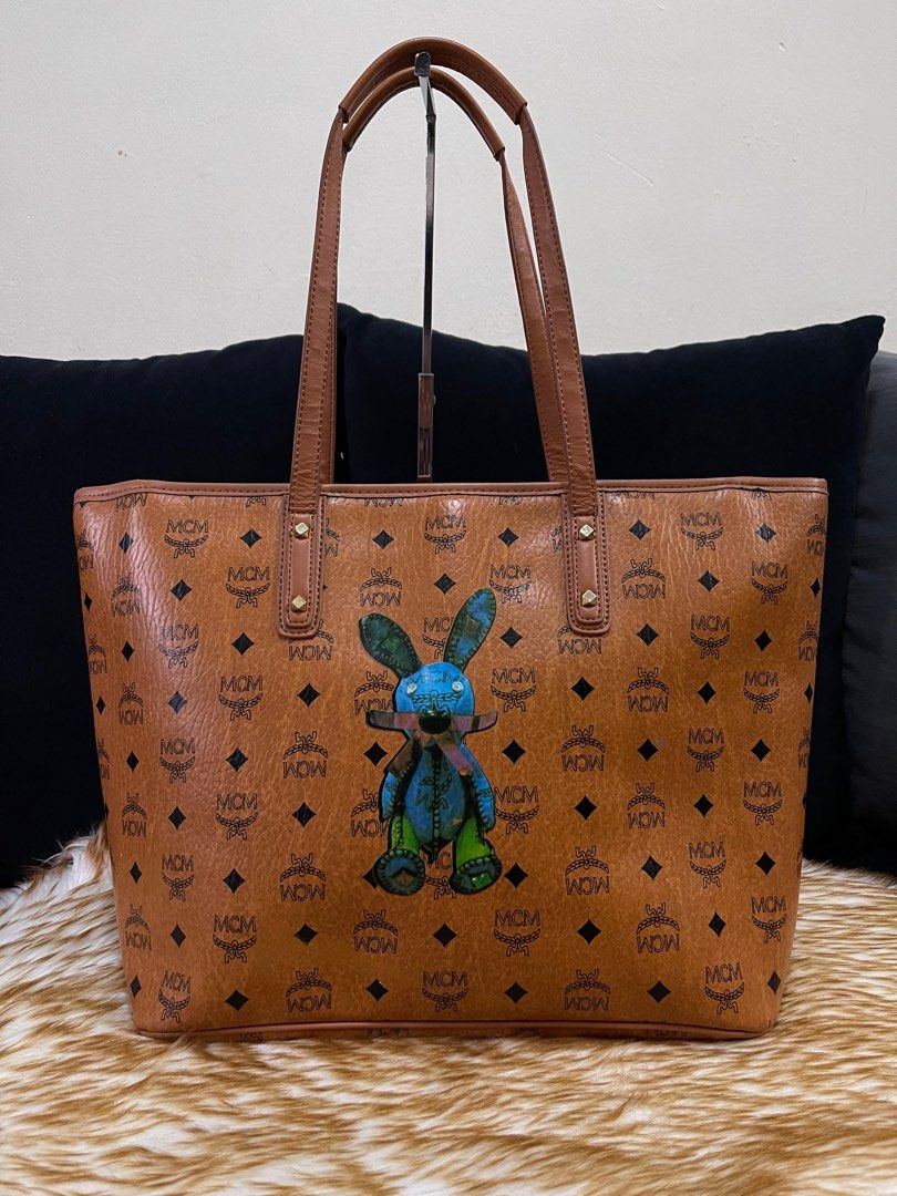 Mcm rabbit tote bag deals