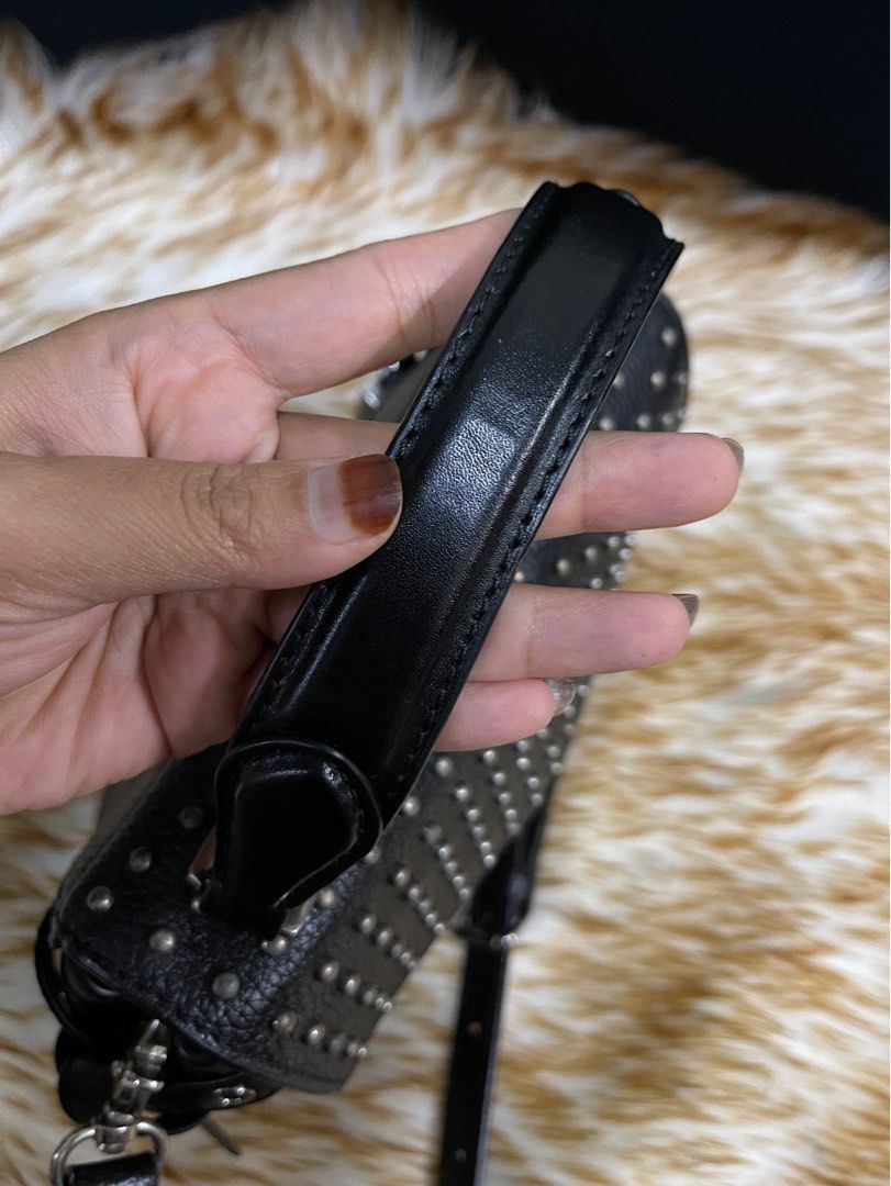 Michael Kors Bristol Studded Leather Satchel Two way Bag