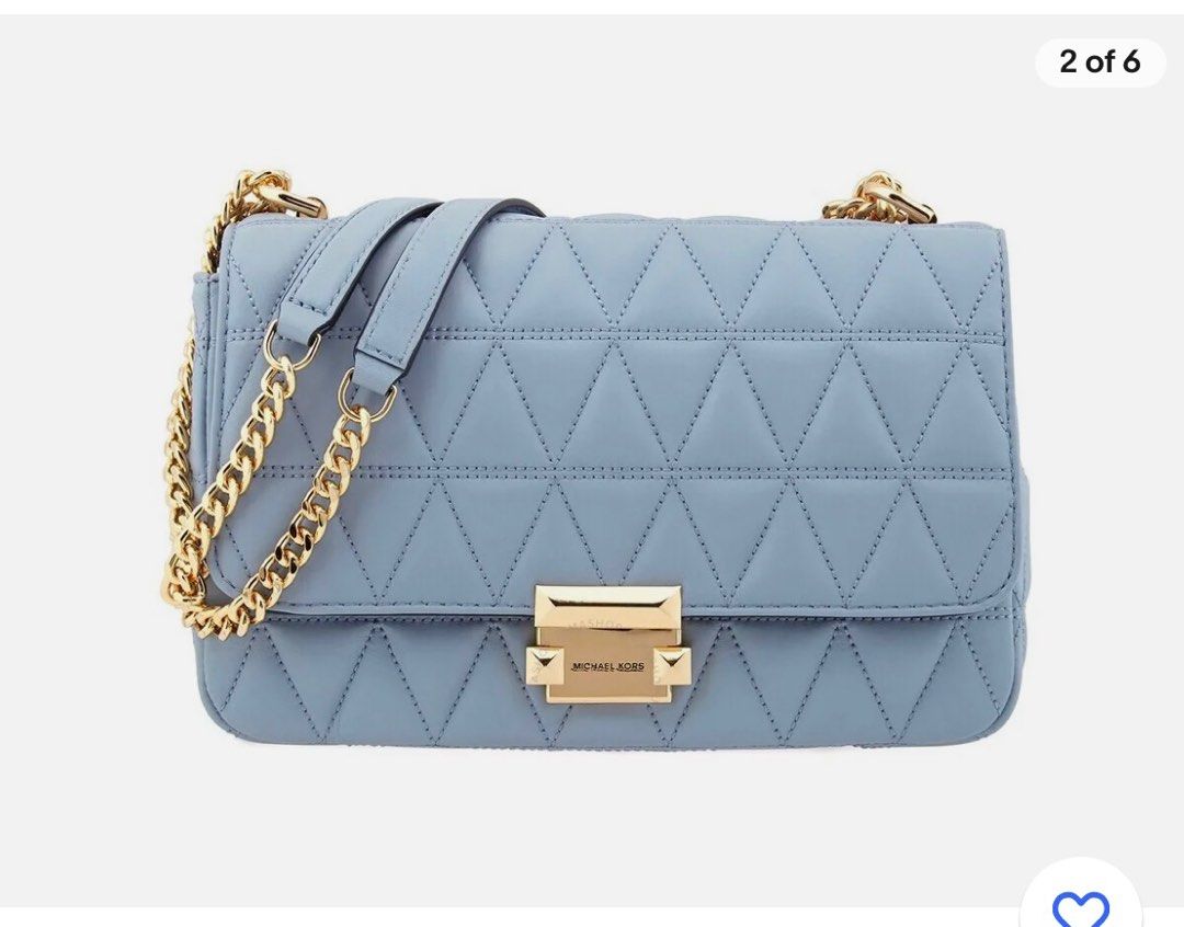 Michael kors sloan large quilted shoulder bag on sale