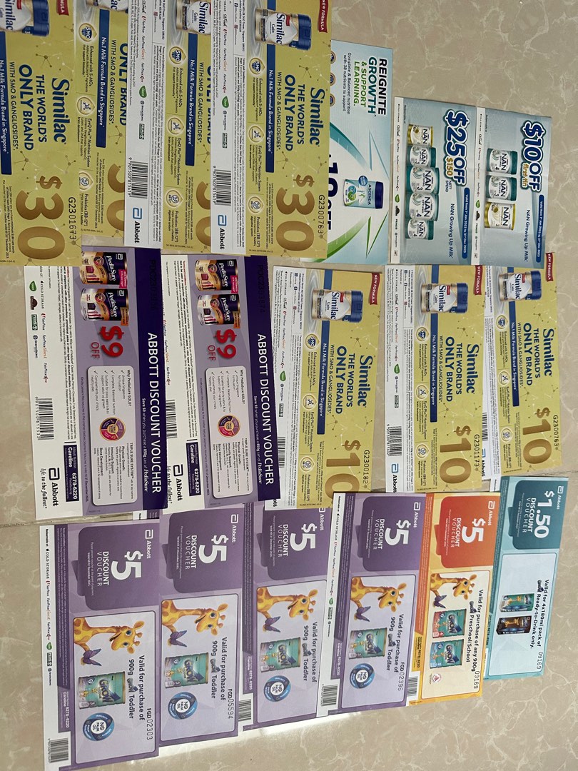Milk powder formula vouchers, Tickets & Vouchers, Vouchers on Carousell