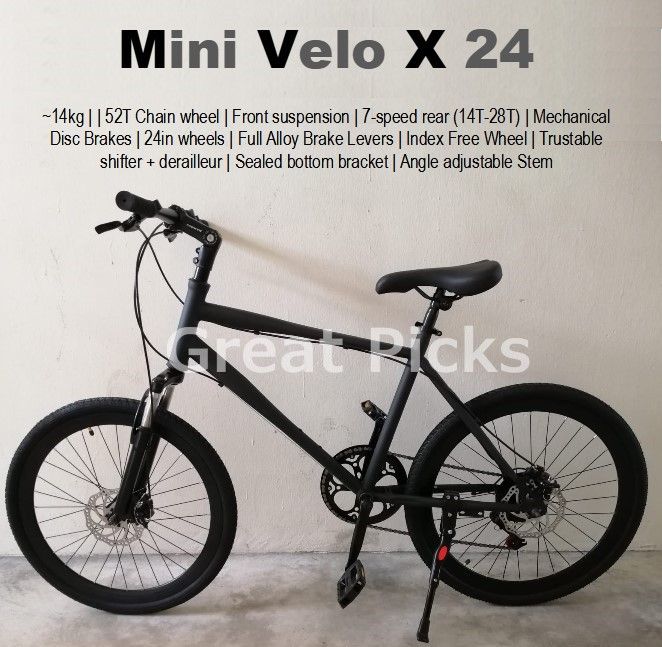 Full suspension mini velo best sale