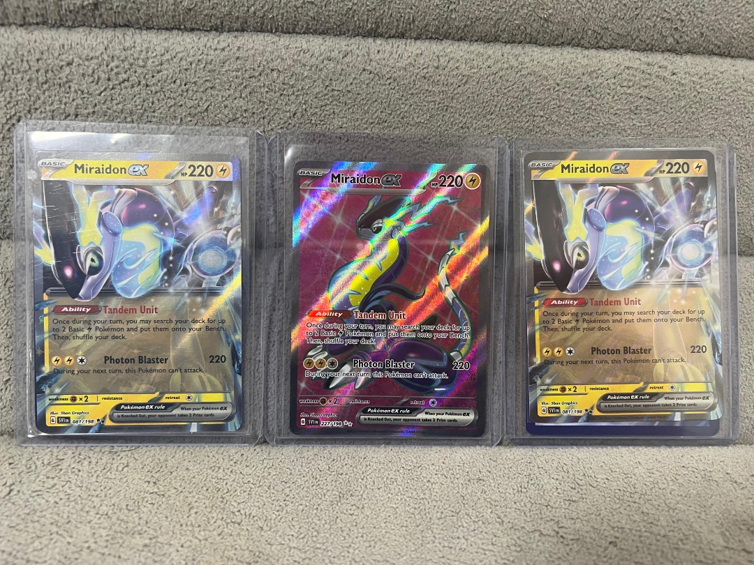 Gold Miraidon ex Full Art, Hobbies & Toys, Toys & Games on Carousell