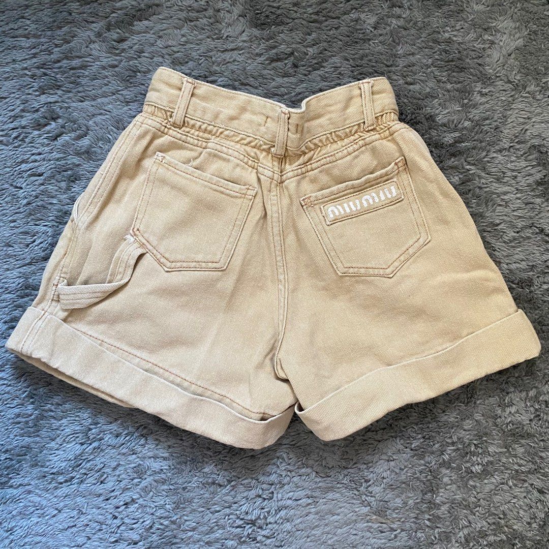 Miu miu mini shorts in brown