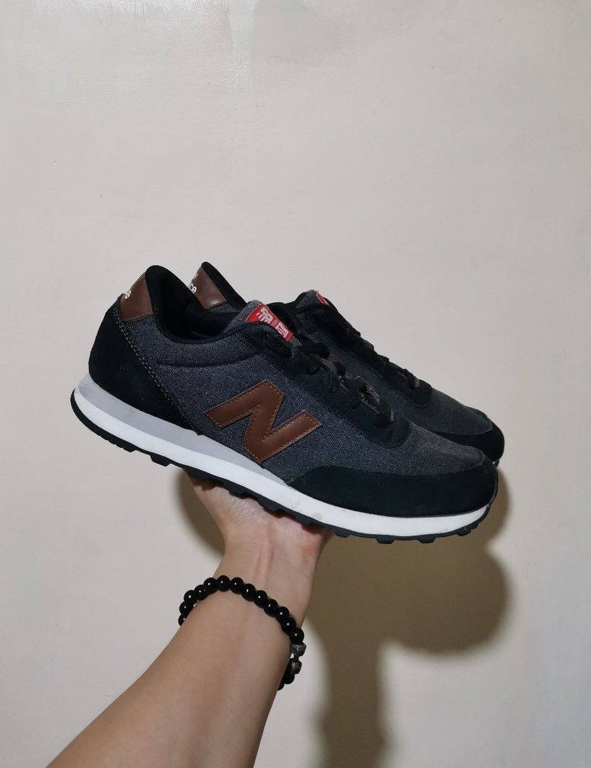 New balance 501 black and brown sales