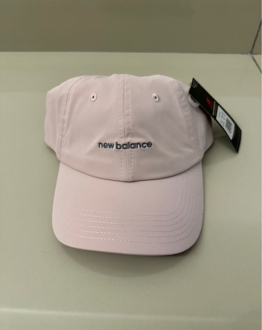 New Balance 6 Panel Linear Logo Cap pink
