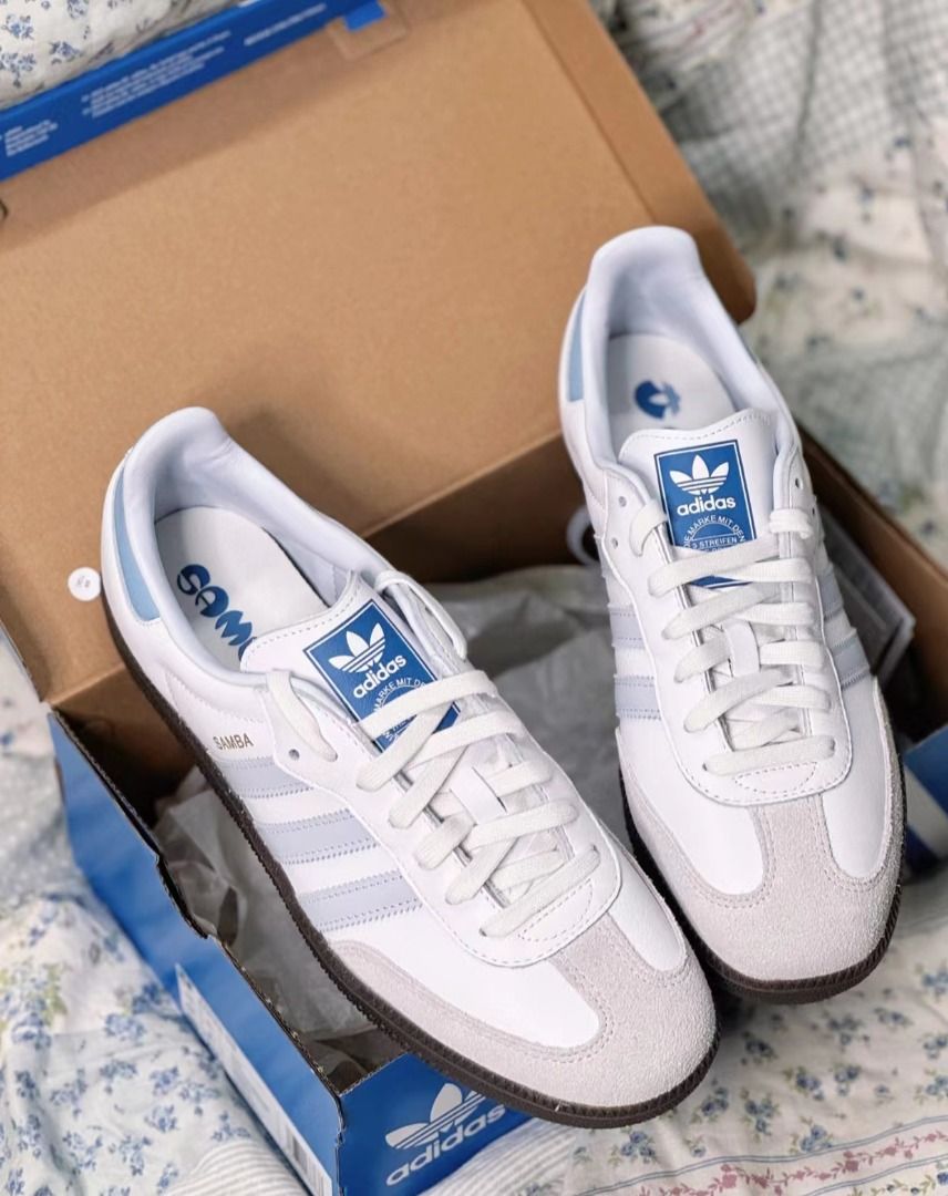Adidas originals samba white hot sale