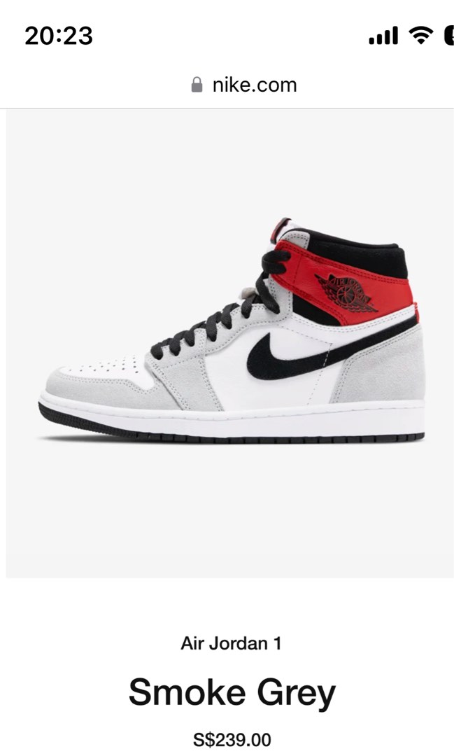 smokey grey jordan 1 high