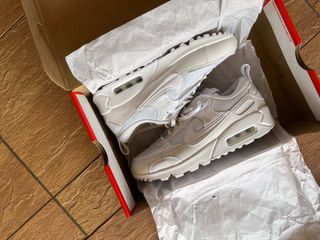 Nike air max 90 discount leather (gs) atmosphere grey/gunsmoke-white