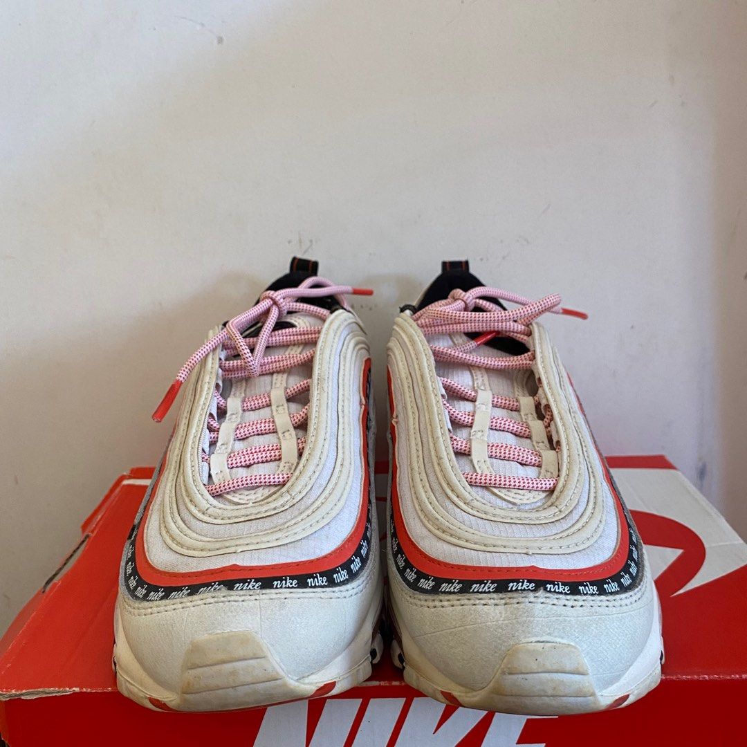 Nike air max 97 script hotsell swoosh pack white
