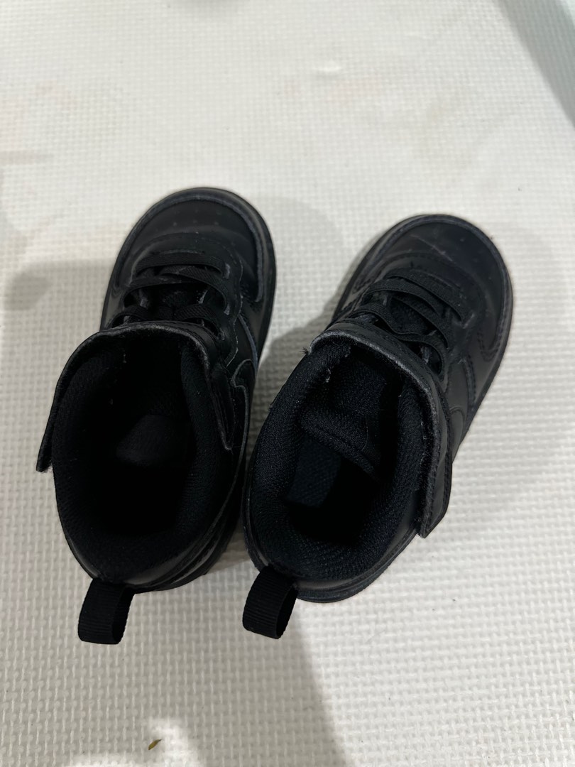 Nike black shoes, Babies & Kids, Babies & Kids Fashion on Carousell