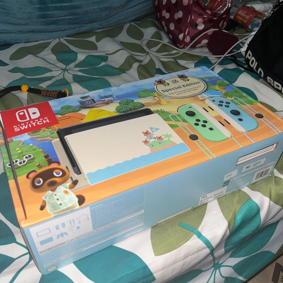 Nintendo Switch Animal Crossing Limited Edition with Games (Bundle