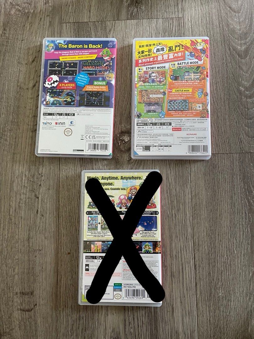 Nintendo Switch Games Puzzle Bobble 4 / Bomberman 2, Video Gaming