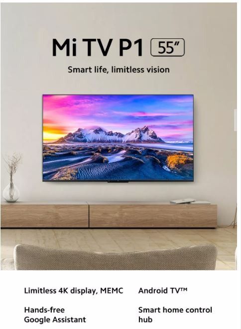Televisor Smart TV Xiaomi Q2 55'' 4K UHD QLED WiFi Google TV G