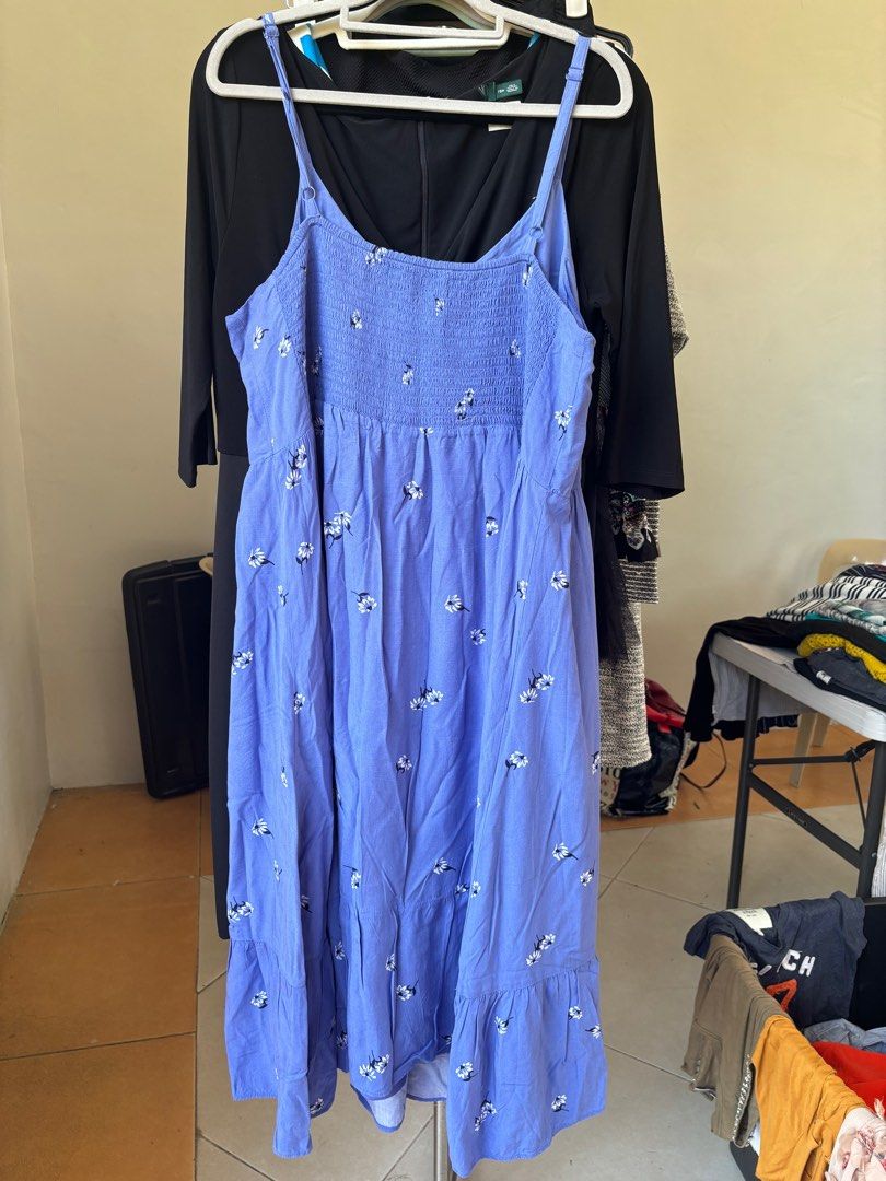 Old navy blue floral dress cheap
