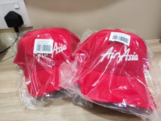 Air Asia Red Cap, Men's Fashion, Watches & Accessories, Cap & Hats on ...