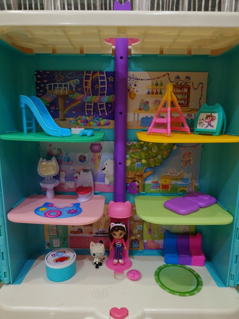 Original Gabby's Dollhouse Gabby's Purrfect Dollhouse, Hobbies & Toys