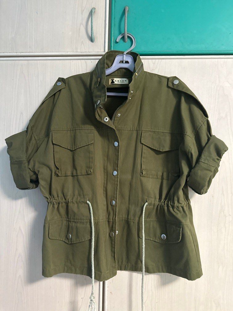 Oversized Army Green Jacket Outerwear Women s Fashion Coats