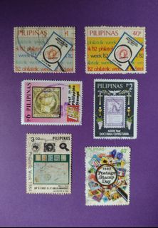 Philippines : Stamps on Stamps , 6 v.