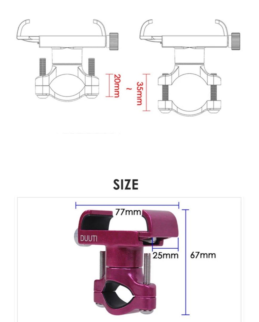 Duuti phone holder outlet