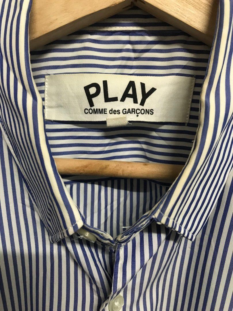 Cdg button hotsell up shirt