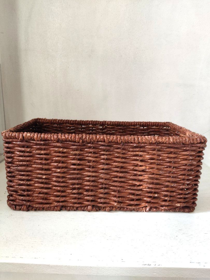 Pre loved native basket (Category: Storage Boxes & Baskets) located in Quezon City. Submitted by iammaangel (Listing ID 1270513749, Image 3). Description: dimension: 14.5in x 6in x 8in.