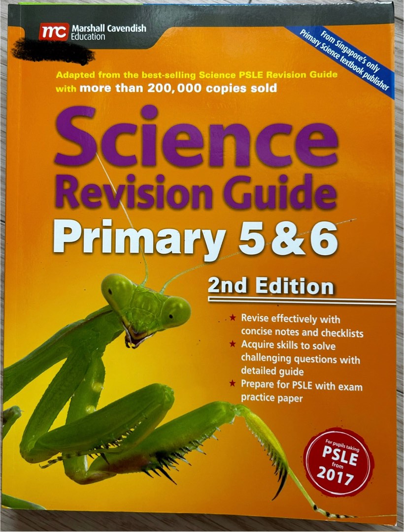 PSLE Science Revision Guide Primary 5&6 2nd Edition Marshall Cavendish