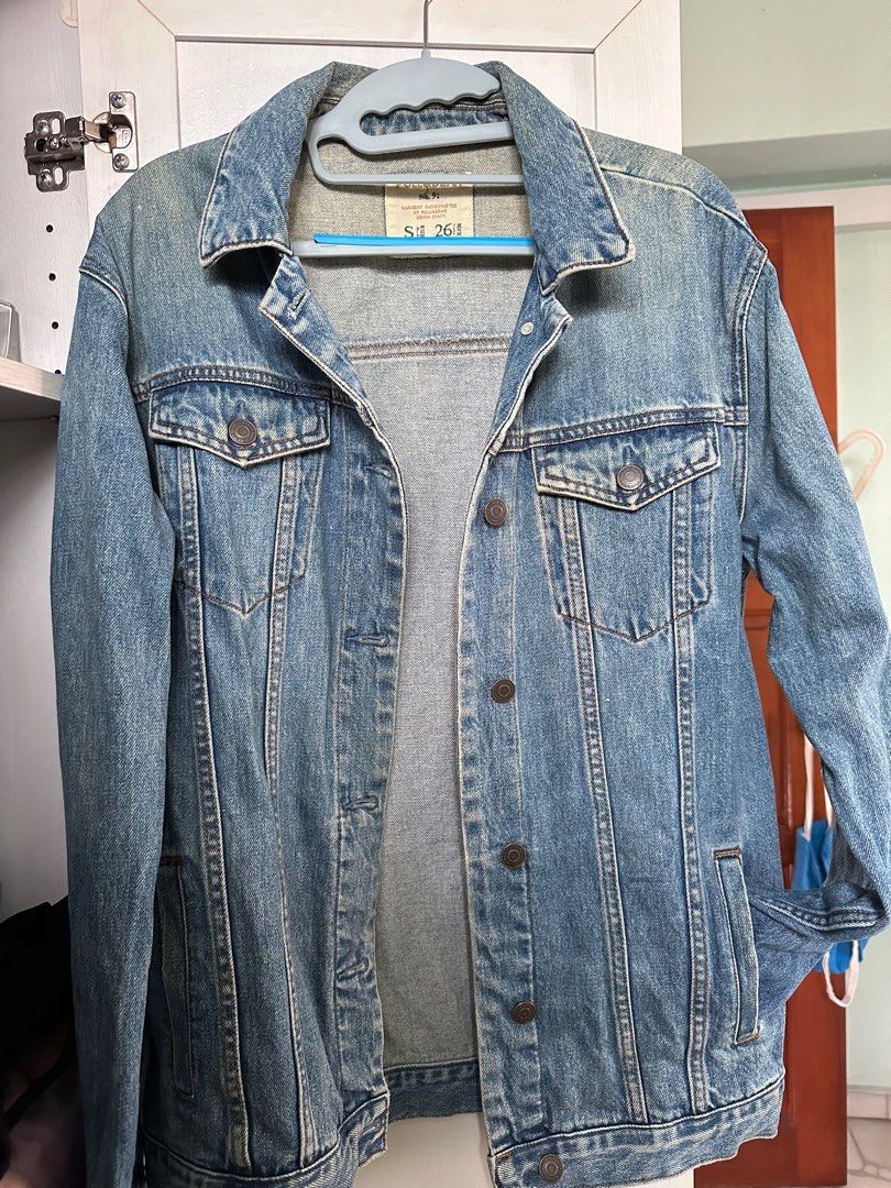 Pull and bear denim jacket on sale