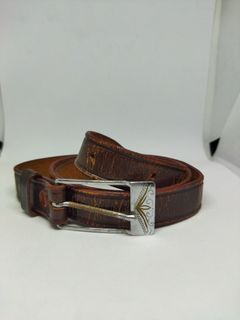Pure leather belt