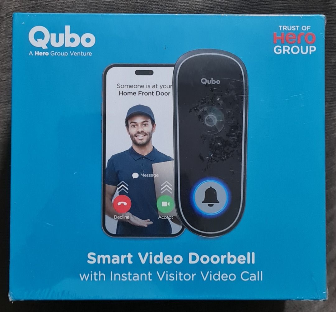 Qubo Smart WIFI Video Door bell, Furniture & Home Living, Security