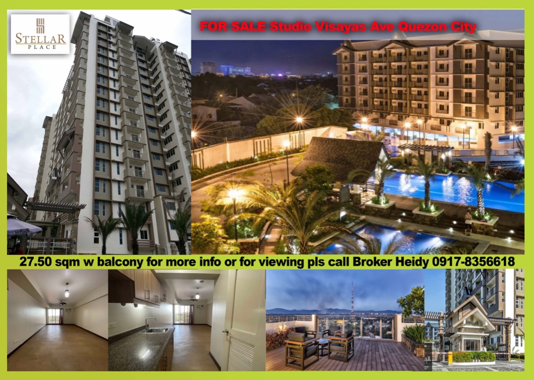Quezon City Condo Studio Stellar Place Visayas Ave for Sale, Property