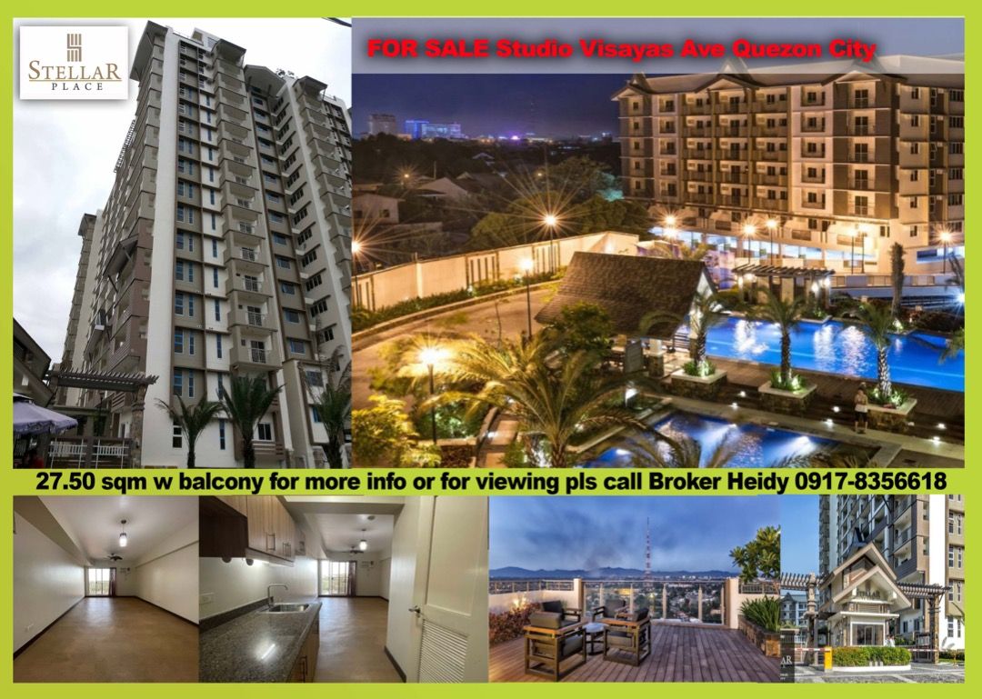 Quezon City Condo Studio Stellar Place Visayas Ave for Sale, Property