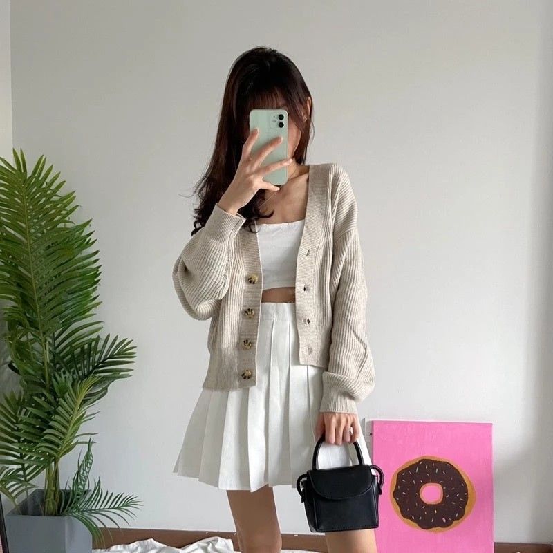 Quinn Ribbed Knitted Cardigan